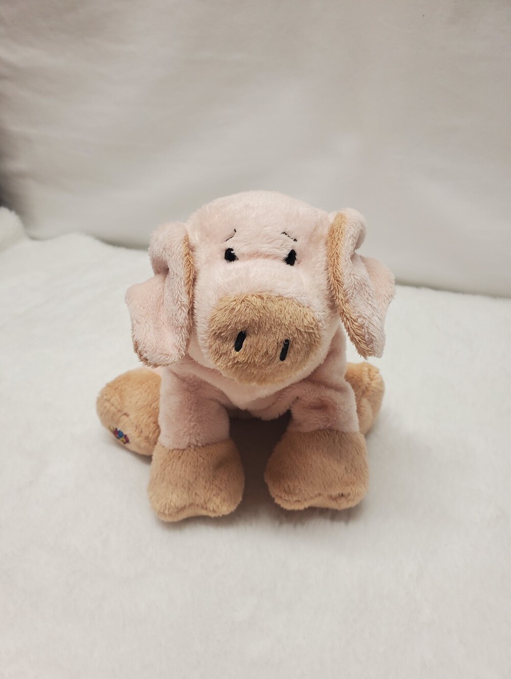 Webkinz Gund Plush Pink Pig with Tan Snout & Feet Floppy Pig